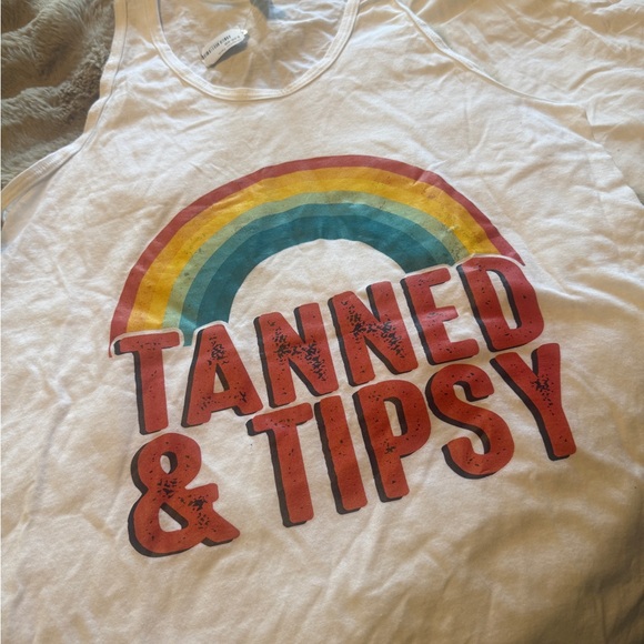 Tultex Red and White Swim Coverup - Picture 4 of 5